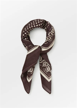 Hearty cotta scarf Hot Fudge Brown Becksøndergaard 